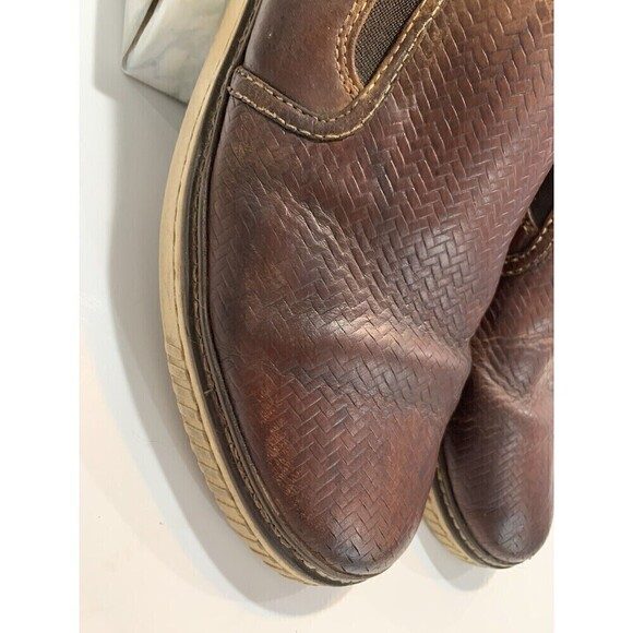Johnston & Murphy Men McGuffey Leather Slip On Shoes Size 9.5M 10976 Brown main image 7
